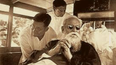 শান্তিনিকেতন থেকে কবিগুরুর শেষ বিদায়ের ৮৪ বছর স্মরণ অনুষ্ঠান কুশাঙ্কুরের উদ্যোগে।