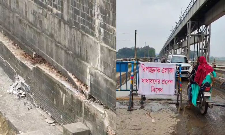 বিপদের মুখে তিলপাড়া ব্যারাজ, ঝুঁকি নিয়েই জীবনের লড়াই