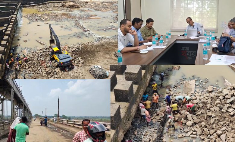 ৭৪ বছরের তিলপাড়া ব্যারেজে সতর্কবার্তা, মেরামতে নেমেছে বিশেষজ্ঞ দল