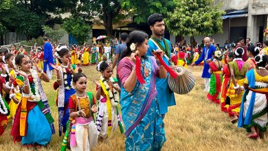 বোলপুর বালিকা নিম্ন বুনিয়াদি বিদ্যালয়ে বর্ষামঙ্গল উৎসব