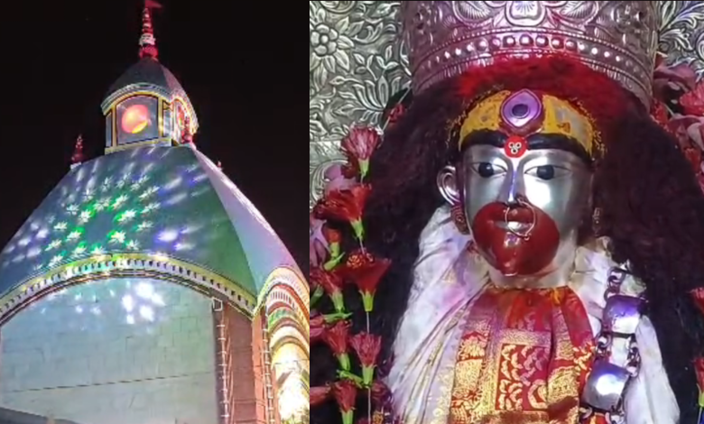 ভোর থেকেই ভক্তদের ভিড়ে মুখর তারাপীঠ মন্দির প্রাঙ্গণ