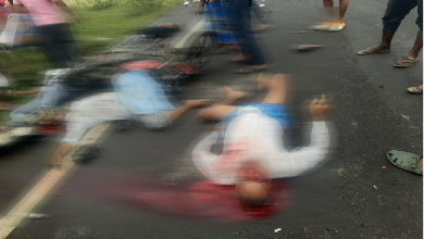 নানুরে ভয়াবহ বাইক দুর্ঘটনা, মৃত্যু ২, আশঙ্কাজনক ২