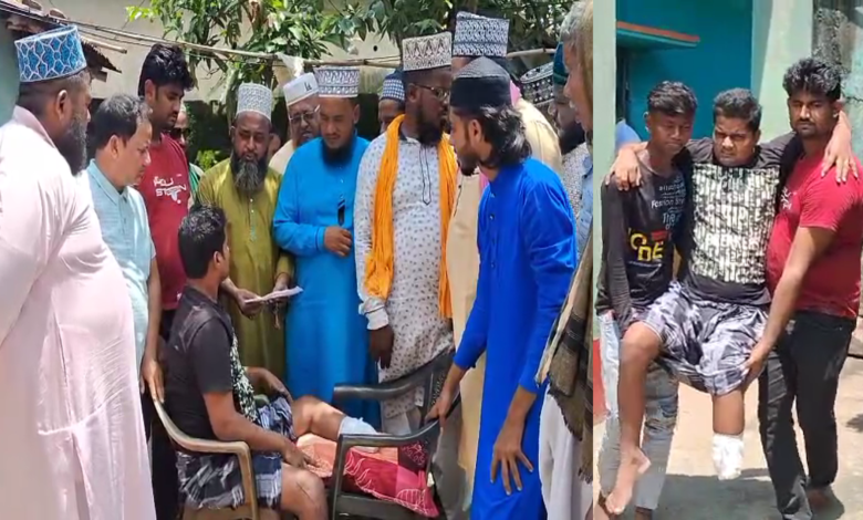 হিন্দু ট্রাক চালককে আর্থিক সাহায্য মুসলিম সম্প্রদায়ের ইমামদের